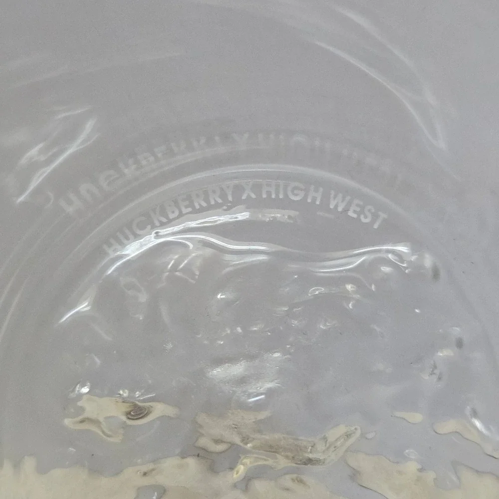Huckberry x‎ High West Whiskey Rocks Glass Set of 2 Barware Clear Mountain Range